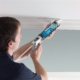 Contractor painting the ceiling | On Target Home Inspection | paint like a pro Orland Park