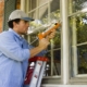 a contractor Sealing window | On Target Home Inspection | winter home problem Orland Park