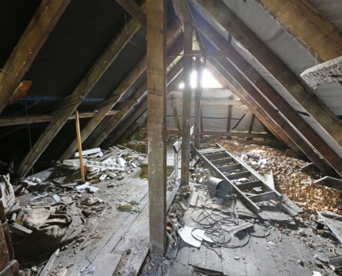 Disaster Attic | On Target Home Inspections | Attic Orland Park