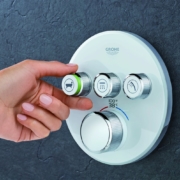 3 shower knobs | On Target Home Inspection| bathroom installation Orland Park